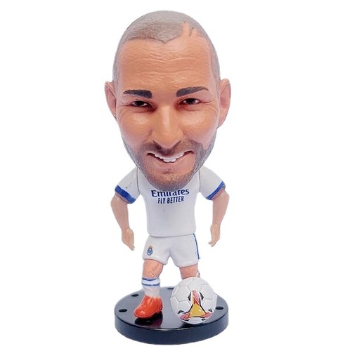 Cristiano Benzema, Modric, Hazard, Bale, football star figure, Real Madrid ornament