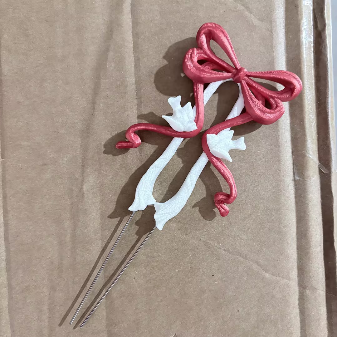 New Lily of the Valley Butterfly Bean Pen, Double-Needle Bean Arrangement Tool, Special Bean Arrangement Spatula and Tweezers, DIY Handmade Bean Arrangement Tool, Bean Arrangement Pen
