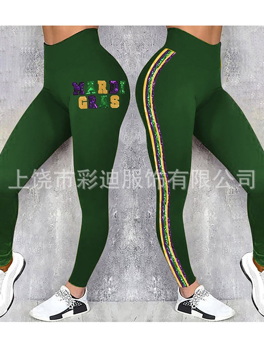 Leggings de mujer con estampado digital de cintura alta para yoga, novedad de primavera 2026 para sitios independientes de Amazon transfronterizos