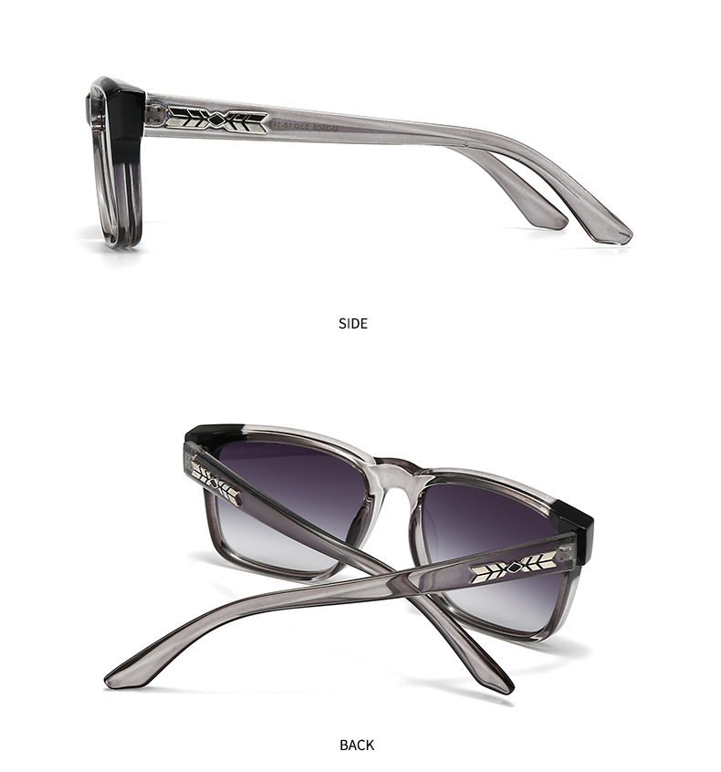 Cross-border Miami beach sunglasses rice nails European and American street photography ins net red model square sunglasses men's 3608_voghion.com