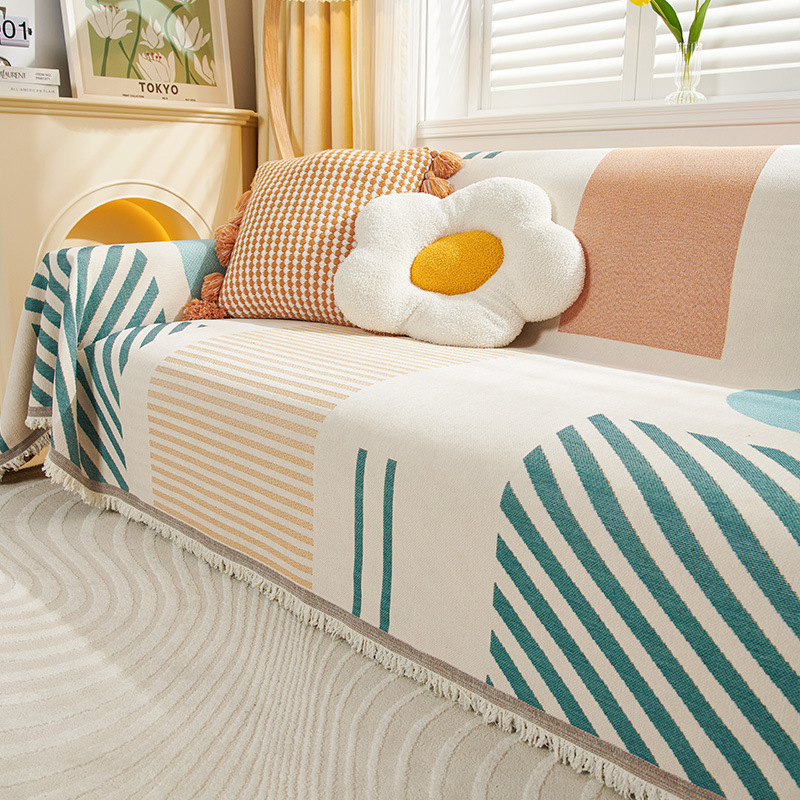 Nordic anti-rasguño gato sofá toalla cubierta sofá cubierta completa tela antideslizante cubierta estera Four Seasons universal Manta