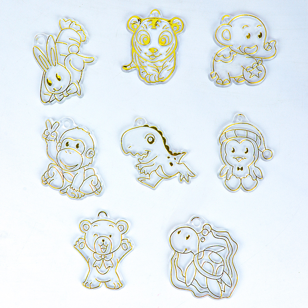 10ml 접착제 펜-6 색 (동물 시리즈 펜던트 4 보내기)