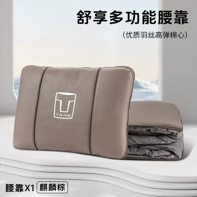 Multifunctional Lumbar Pillow Pillow — Waist support - tank-qilin-brown-multifunctional-lumbar-pillow-quilt-standard
