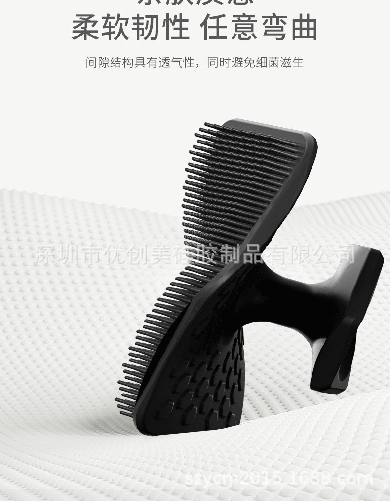 Cross-border Best-selling Silicone Anti-mold Anti-bacterial Face Cleansing Brush Bath Scrubbing Exfoliating Massage Brush Multi-functional Cleaning Bath Brush