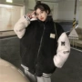 秋冬美式宽松字母外套