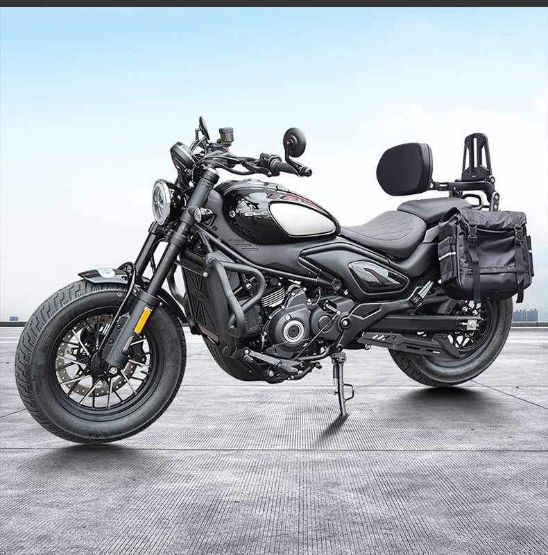 Suitable for Cfmoto 550Clc Bumper Folding Backrest Quick-Release Side Bag Rear Backrest Passenger Backrest Rear Rack Modification