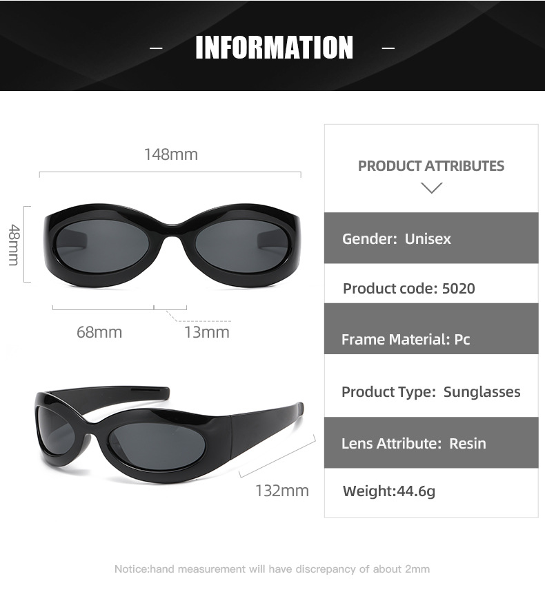 Travel Occasion Color Block Pattern Women'S Gender Y2K Style Grey, Black Color Y2K Color Block Tac UV400 Protection Oval Frame Full Frame Men's Sunglasses