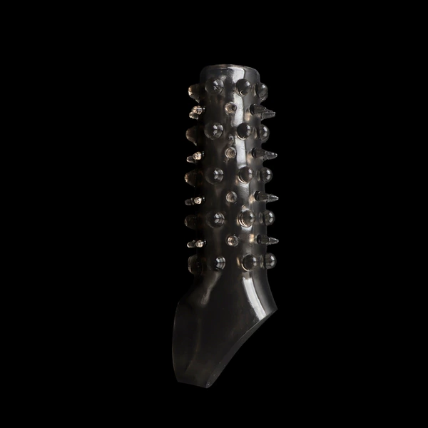 Black tea ball beads with thorns