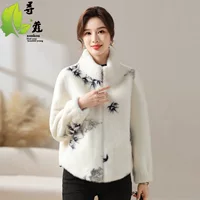 Короткая пуховая куртка, лёгкая и тёплая, белая, размеры XL–5XL, для женщин среднего возраста