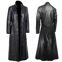 2024 новый wish Amazon AliExpress плюс размер кожаная куртка мотоциклист мужская ветровка PUpu кожаное пальто