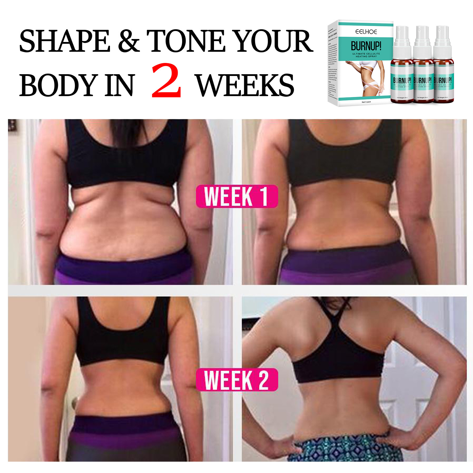 EELHOE Body Slimming & Vacker för att ta bort mage och lårmuskler uppstramande Skin Shaping spray_voghion.com