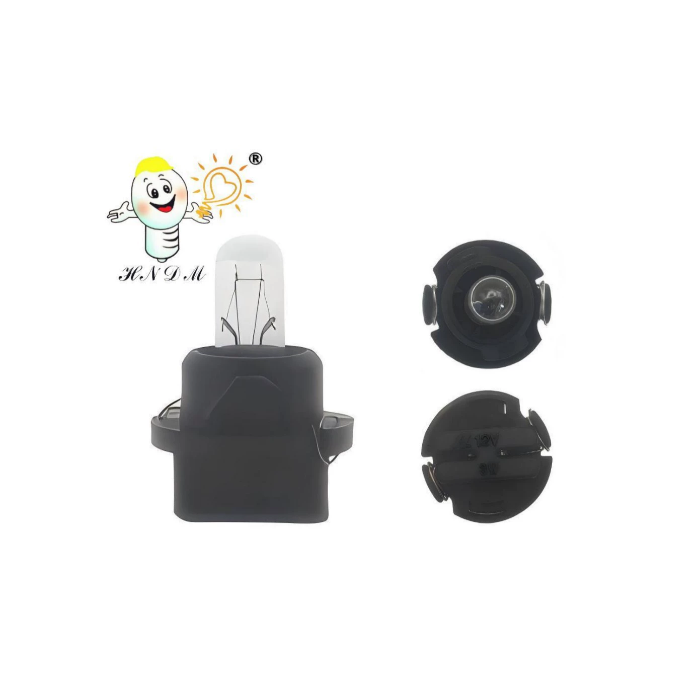 Лампочка автомобильная T6.5 12V3W с двойным молибденовым проводом для приборной панели, центральной консоли, индикаторная лампа, лампочка для мотоцикла