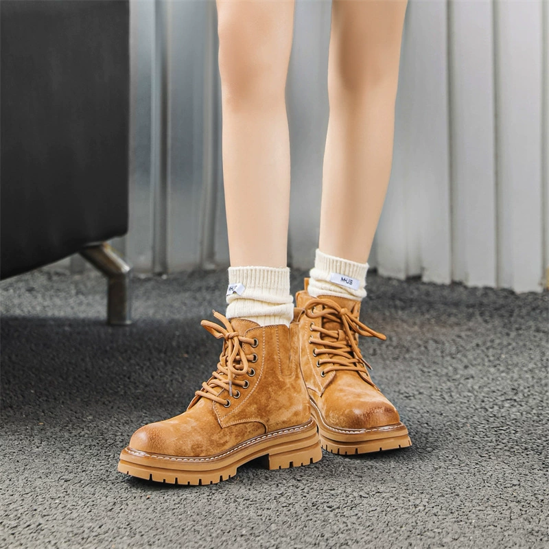 Мартенс, демисезонные ретро low boots английский стиль, модель 2024 года весна/осень, для любимой, британский стиль