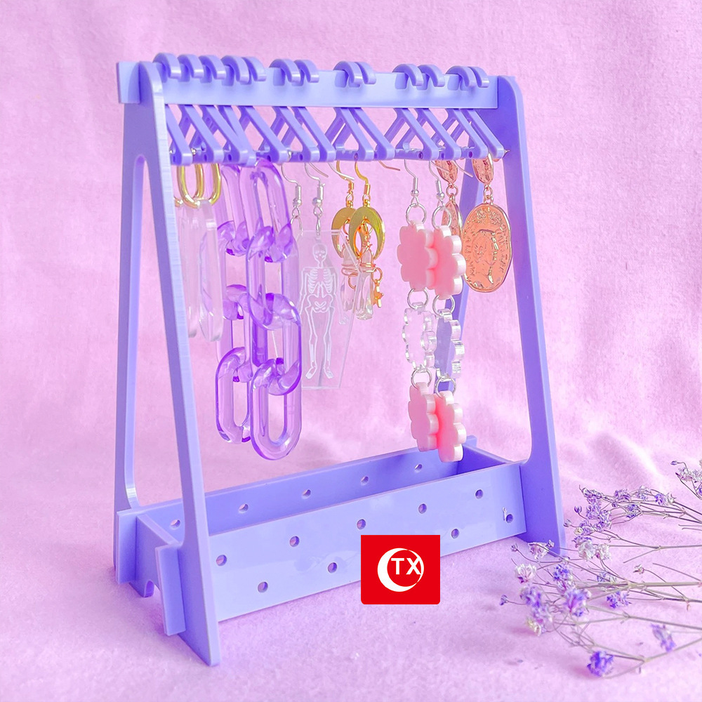45g Weight Jewelry Rack Classification 1 Set Quantity Plastic Material Solid Color Pattern Cute, Simple Style Style Multicolor Color Cute Simple Style Solid Color Plastic Jewelry Rack 7
