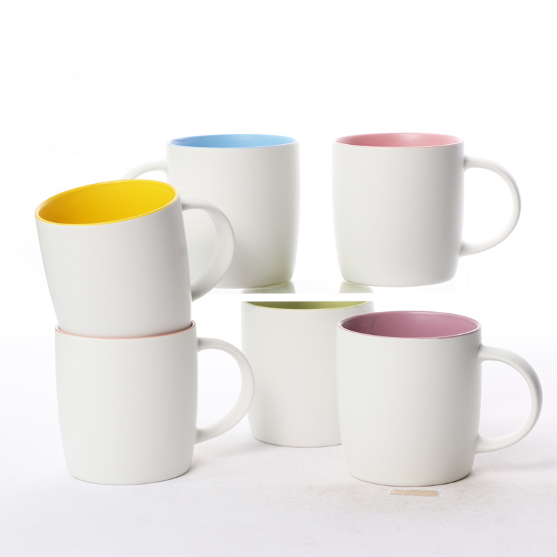 Taza de agua de procesamiento de lotes pequeños tazas de cerámica LOGO taza de agua taza de marca blanca taza de cerámica taza de café