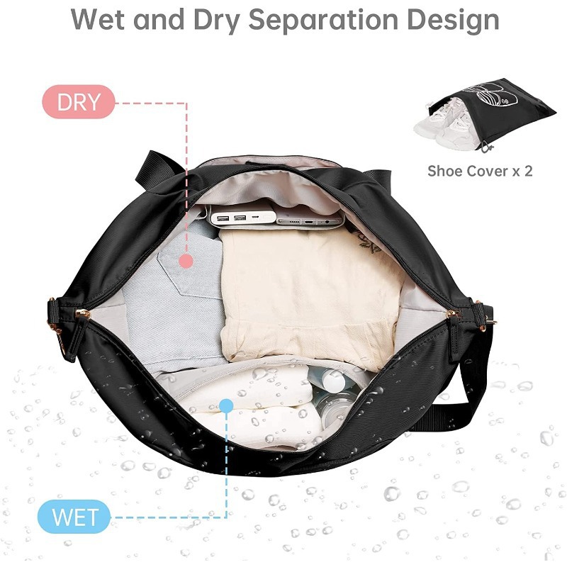 Hot Sale Gym Travel Bag USB Charging Port Waterproof Breathable Durable Dry Wet Separation Multifunctional_voghion.com