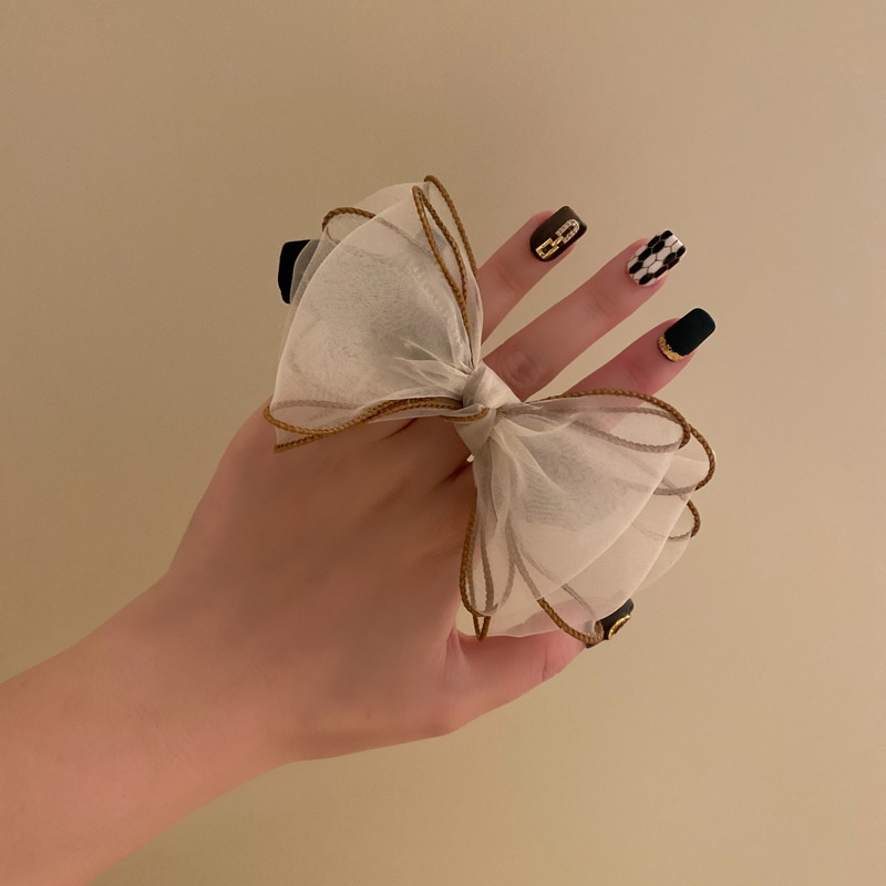 Fashion Bow Knot Cloth Handmade Hair Tie 1 Piece display picture 7