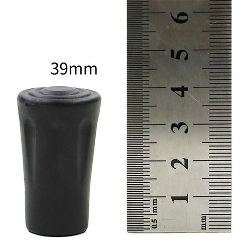 Hiking pole accessory: Non-slip rubber tips, shock-absorbing and wear-resistant, pointed protectors, foot covers, and cylindrical head accessories