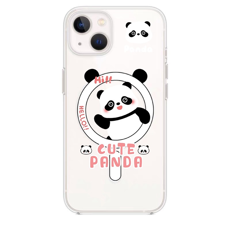 Magnetische Handyhülle Für Iphone 15 Pro Max Und 14 Panda Design_voghion.com