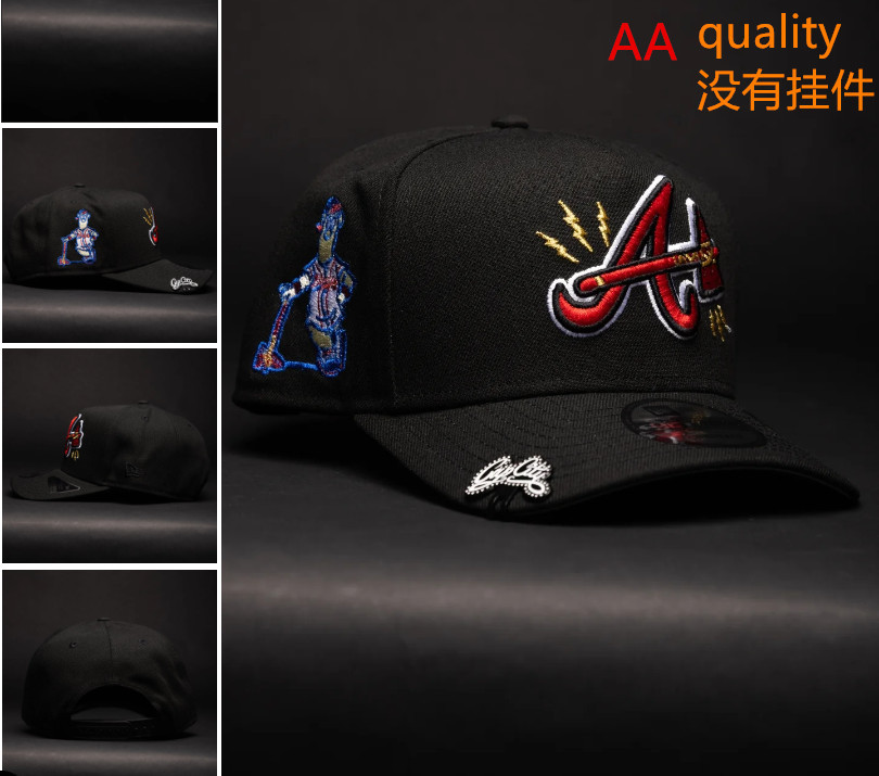 Comercio exterior transfronterizo al por mayor 2026 AA gorra de boca de pato bordado tridimensional ajustable gorra de hip-hop Yankees Dodgers