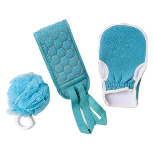 Three-Piece Bath Scrubbing Mud Decontamination Thickened Bath Towel Backstrip Bath Flower Three-in-One Bath Artifact