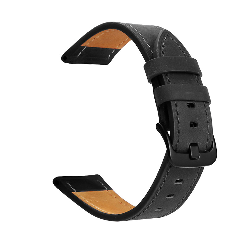Apple iwatchsS10 Samsung Huawei GT45 Xiaomi 8/9pro クレイジーホースパターンつや消しレザーピンバックルウォッチに適しています。|undefined