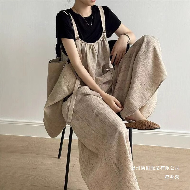Factory Direct Sale of New Summer Style Plus-Size Overalls, Loose Two-Piece Set, Fashionable and Slimming Factory Direct Sale of New Summer Style Plus-Size Overalls, Loose Two-Piece Set, Fashionable and Slimming