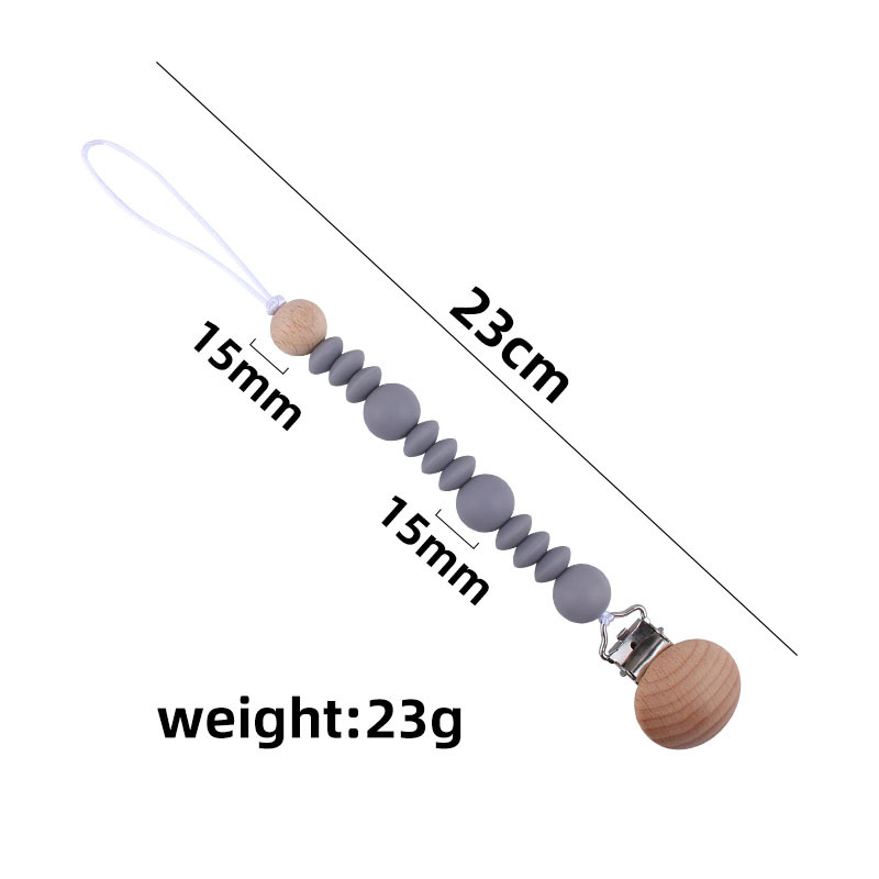 Bebé chupete de silicona pezón anti-gota cadena bebé juguete clip de chupete de haya suministros maternos e infantiles Amazon nuevo