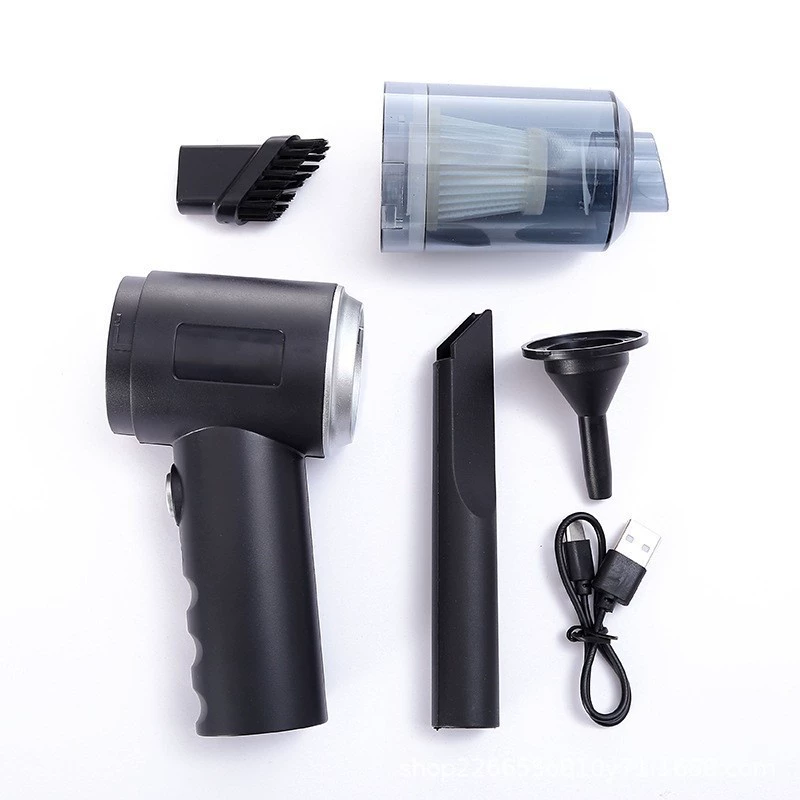 Handheld wireless hygienic vacuum cleaner for car