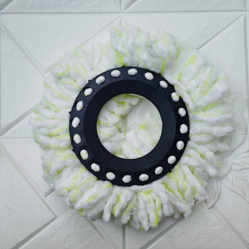 Rotating mop head universal round mop replacement head Haoshen mop replacement head mop head two yuan department store wholesale