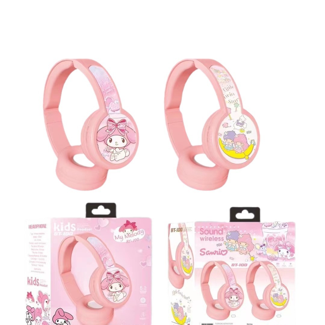 thumbnail image 5 of Kurome Auriculares inalámbricos con Bluetooth Melody, auriculares estéreo para perro con orejas grandes, ordenador, teléfono móvil, música, 5 of 5