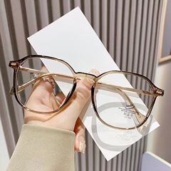 25 新しいファッション大型フレーム高精細抗青色光老眼鏡イン女性のハイエンドは近視フレームメガネを装備することができます