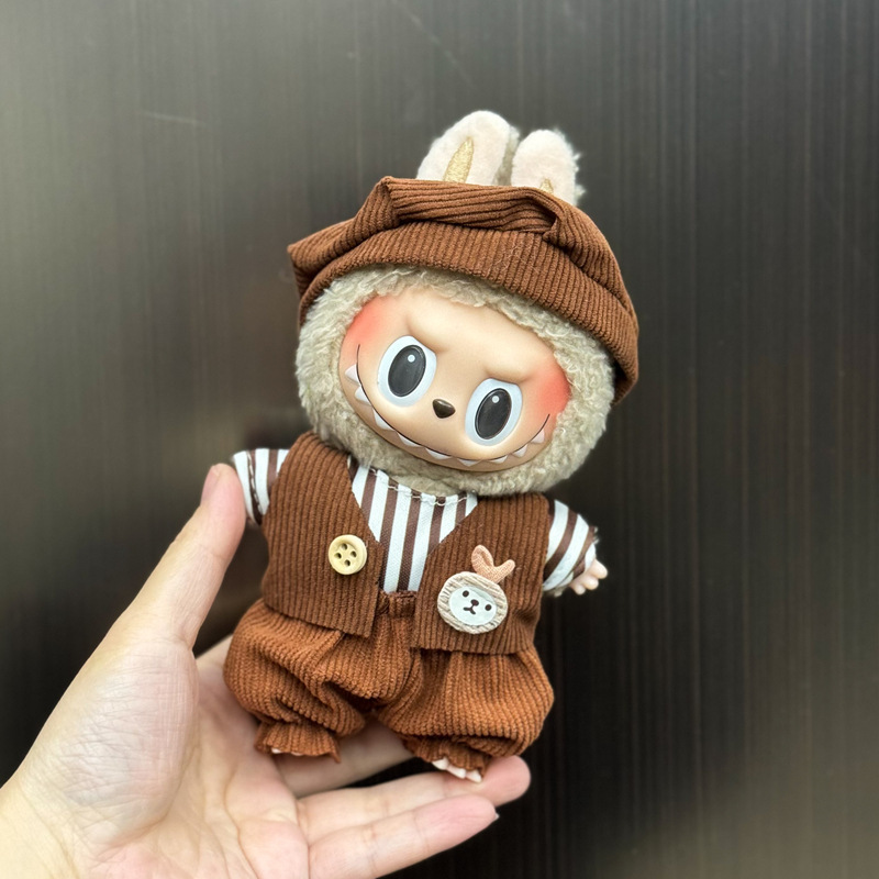新しいかわいいシュガージェルフェイスラブブドレッシング帽子ペンダントぬいぐるみラブブ人形バッグペンダント|undefined