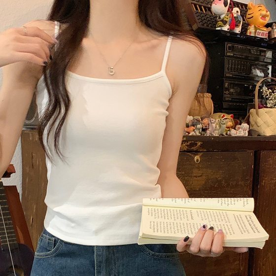 Summer Strapless Small Sling Women's Inner Thin 2025 New Style Spice Girl Vest with Chest Pad Anti-running Light Base