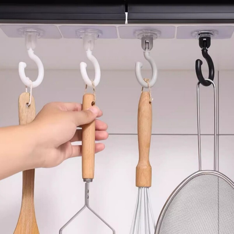 No-Drill Hanging Rotating Hook Ceiling Hook Special Non-Marking Strong Hook Ceiling Clip S Hook Wholesale
