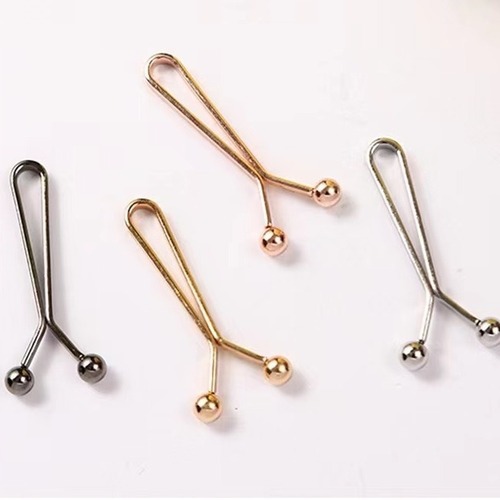 Headband clip, scarf clip, T-shirt hem adjuster, pants waist circumference reducer, pant leg and sleeve cuff tightener & holder