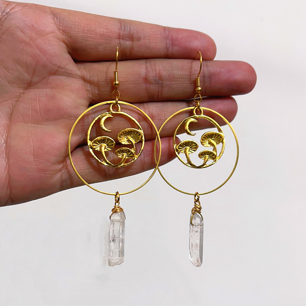 Fashion Mushroom Alloy Plating Unisex Drop Earrings 1 Pair