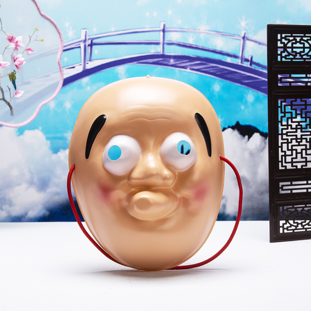 Máscara de Tengu, samurai fantasma pequeño de boca torcida estilo japonés, máscara de bancho japonesa, máscara de DJ, simulación de bombero COs