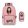 Capacious school bag for elementary school students, backpack, pencil case, set, 2020, new collection, polyester