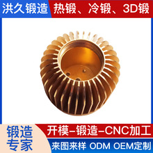 锻造源头工厂 黄铜散热器件 铝合金热模锻毛坯CNC加工新能源汽车