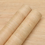 柜子橱柜门贴翻新贴纸自粘壁纸防水踢脚线墙贴家具原木纹改色雁冰