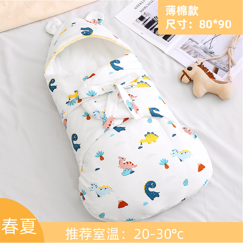 [얇은 면 스타일] Xiaocao Dinosaur 80*90 (0-8개월)