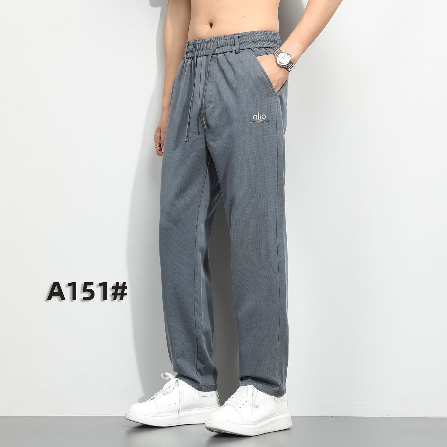 Autumn New Men's Casual Pants Tencel Drape Thickened Loose Straight Regular Faux Denim Long Trousers