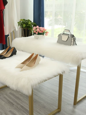 Wool pad Counter Flow Table White Imitation