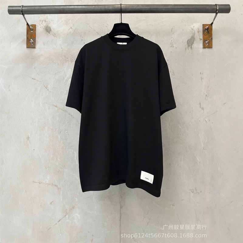 High-End Ysl Heavyweight 400g 26Ss Short-Sleeve T-Shirt with Outer Label, Oversized and Versatile, Unisex European and American Style High-End Ysl Heavyweight 400g 26Ss Short-Sleeve T-Shirt with Outer Label, Oversized and Versatile, Unisex European and American Style