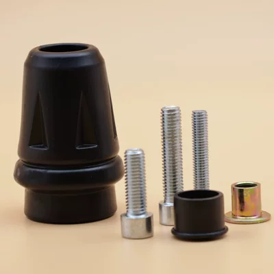 Motorcycle 250Sr Anti-Fall Bar Rubber Ball Head Gsx250R/St Baboon/250Nk Competitive Bumper Anti-Fall Bar (Motorcycle bumper) - black-single-with-3-different-types-of-screws