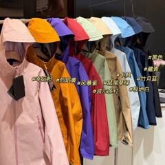 082601 秋季新款男女同款轻便防风连帽夹克外套情侣休闲冲锋衣
