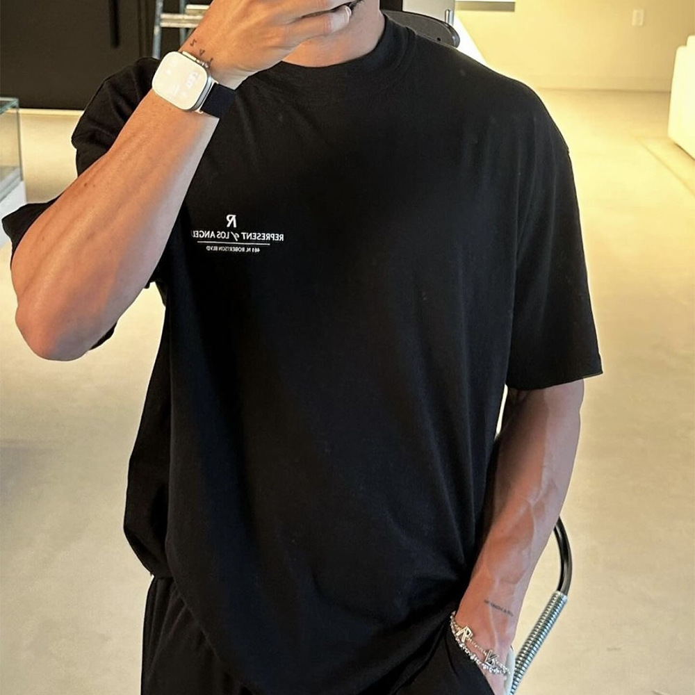 Represent Los Ángeles Limited Logo Impresión T-Shirt de manga corta casual para hombres y mujeres