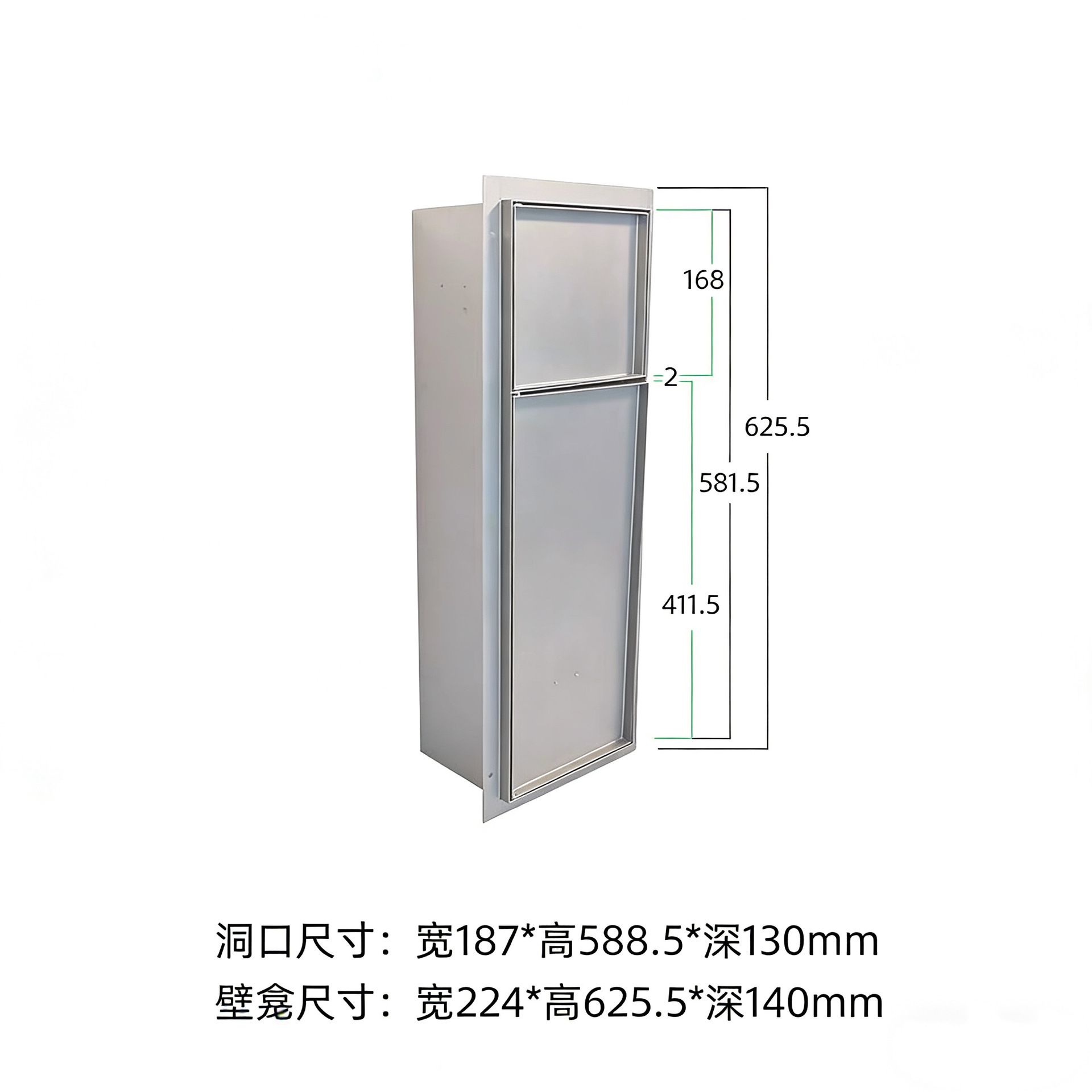 304 de acero inoxidable cubo de basura oculto caja de toallas nicho inodoro gabinete de metal incrustado se puede personalizar