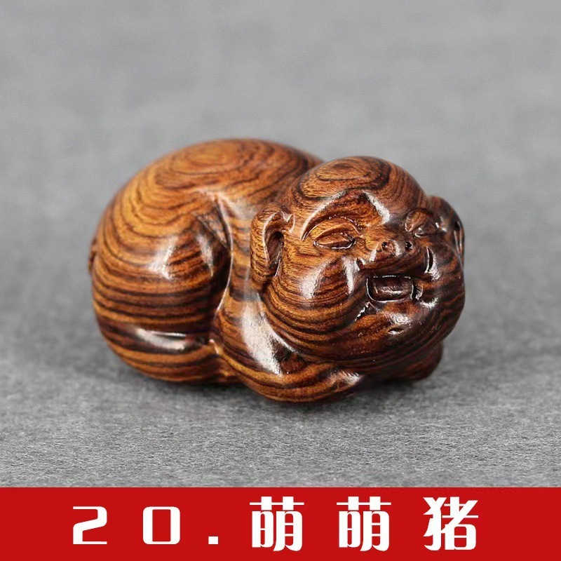 ミャンマーの花梨の白酸の枝の赤い貴重な宝の手の件の12生肖は件の木の彫刻の観光地区を飾って熱売します。|undefined